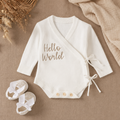 Hello World super soft long sleeve onesie