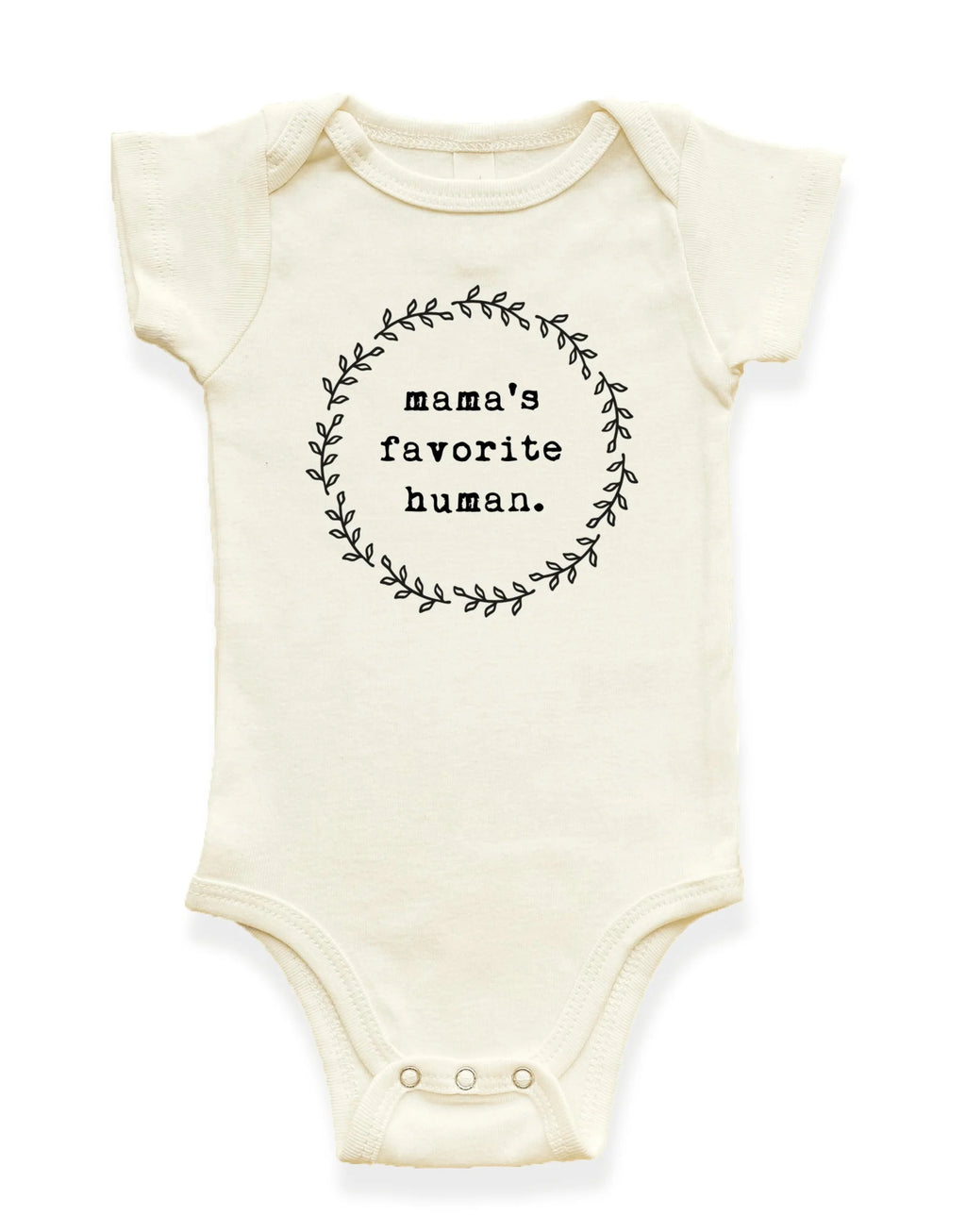 Mama’s Favorite Human Organic Baby Bodysuit by Tenth and Pine
