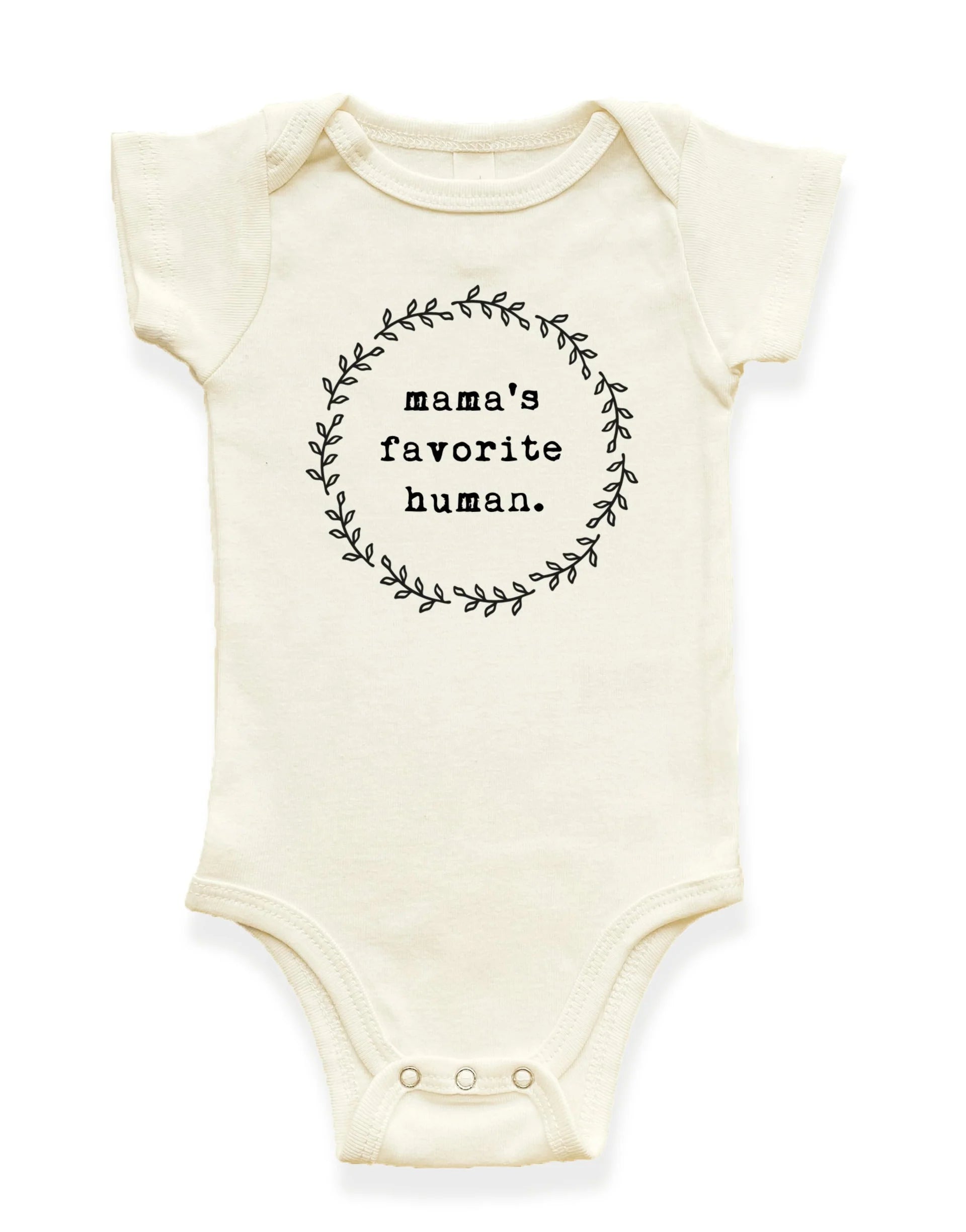 Mama’s Favorite Human Organic Baby Bodysuit by Tenth and Pine