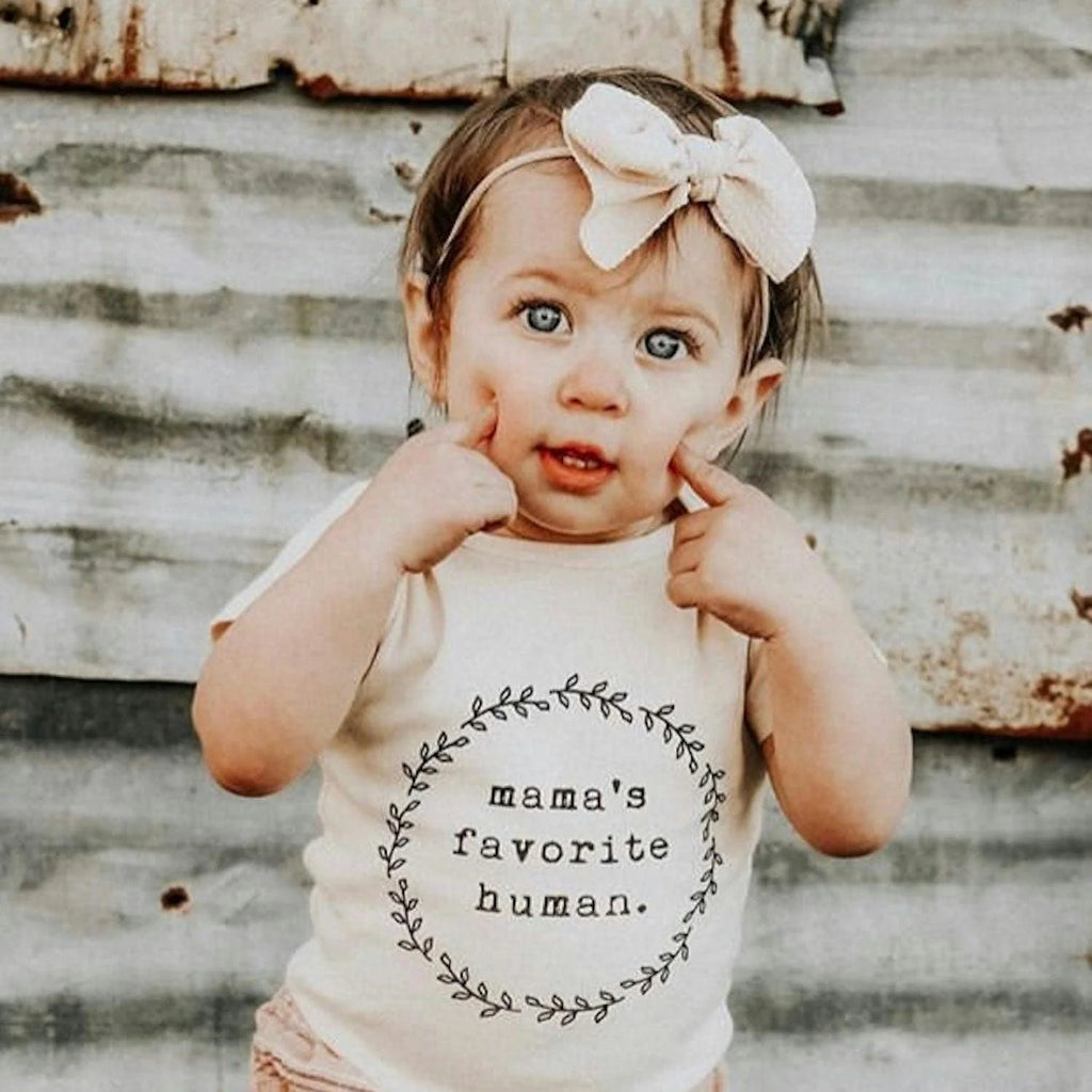 Mama’s Favorite Human Organic Baby Bodysuit by Tenth and Pine