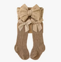 2 piece knee high socks and headband