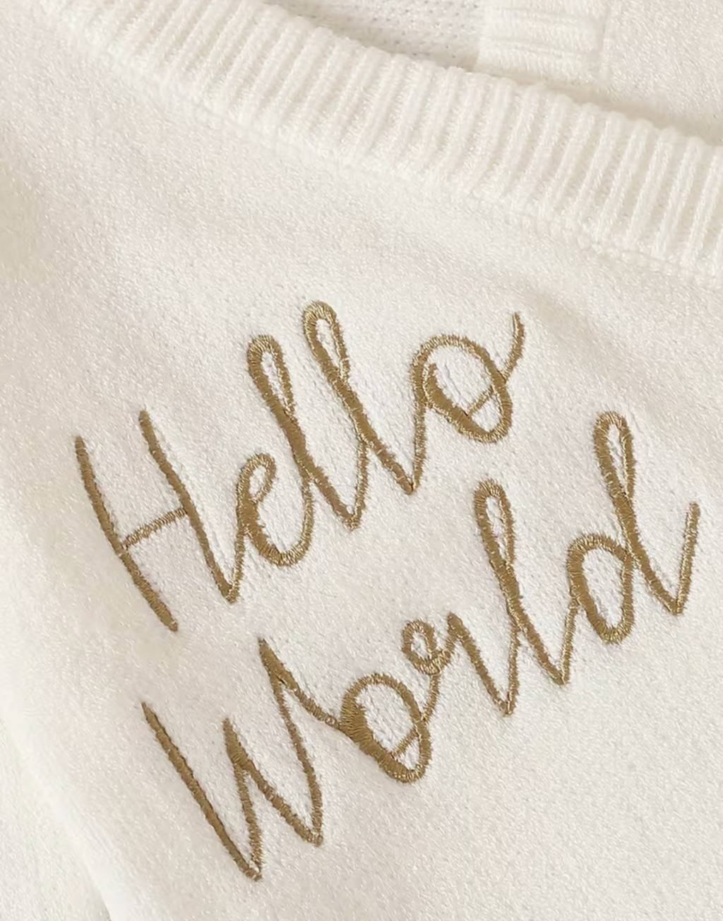 Hello World super soft long sleeve onesie
